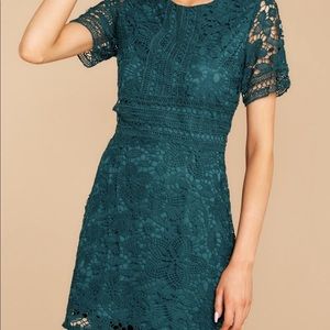 When We Lace Met Teal Lace Dress